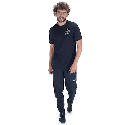 Calça Nike Run Stripe Woven - Masculina - Foto 6