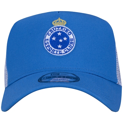Boné Aba Curva do Cruzeiro New Era 940 - Snapback - Trucker - Adulto - Foto 2