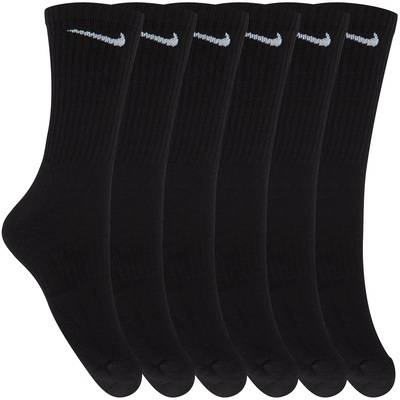 Kit de Meias Cano Alto Nike Everyday Cushioned Crew com 6 Pares - 39 a 43 - Adulto - Foto 1