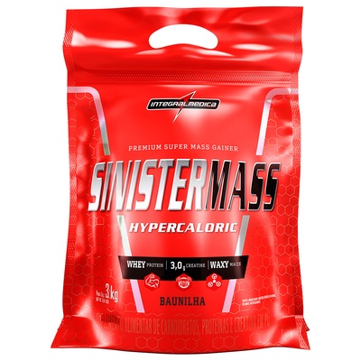 Sinister Mass Hipercaloric Integralmédica - Baunilha - 3Kg - Foto 1