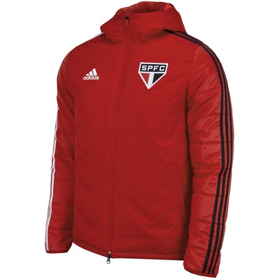 Jaqueta do São Paulo Winter 2020 com Capuz adidas - Masculina - Foto 3