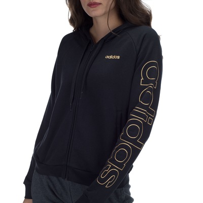 Jaqueta Moletinho com Capuz adidas Ess Brand HD TT - Feminina - Foto 4