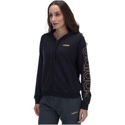 Jaqueta Moletinho com Capuz adidas Ess Brand HD TT - Feminina - Foto 2
