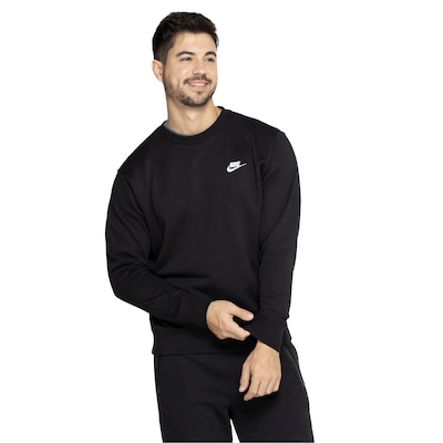 Blusão de Moletom Nike Sportswear Club Crew FT - Masculino - Foto 5