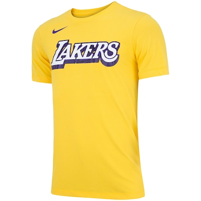 Camiseta Nike NBA Los Angeles Lakers Dry - Masculina - Foto 3