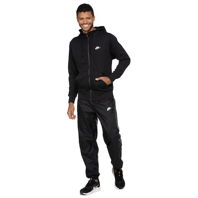 Jaqueta com Capuz Nike Club Hoodie FZ FT - Masculina - Foto 5