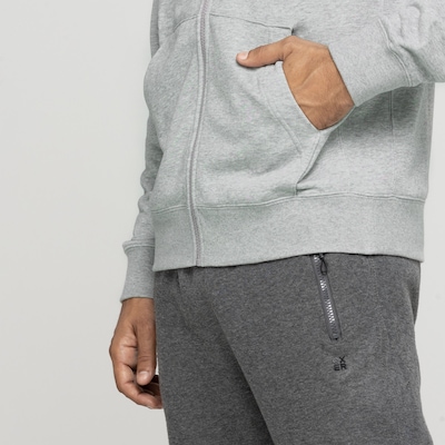 Jaqueta com Capuz Nike Club Hoodie FZ FT - Masculina - Foto 4