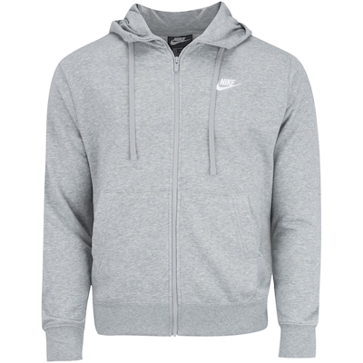 Jaqueta com Capuz Nike Club Hoodie FZ FT - Masculina - Foto 5