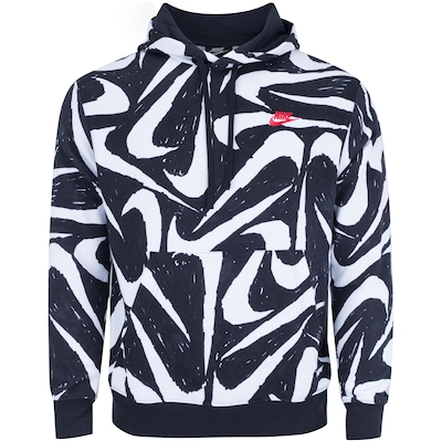Blusão de Moletom com Capuz Nike Hoodie PO BB AOP 2 - Masculino - Foto 6