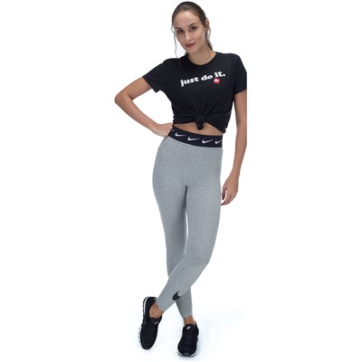 Calça Legging Nike Sportswear Club HW Swoosh - Feminina - Foto 6