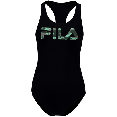 Maiô para Natação com Proteção Solar UV Fila Tri Logo II - Adulto - Foto 1