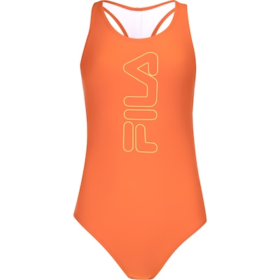 Maiô para Natação com Proteção Solar UV Fila Tri Logo II - Adulto - Foto 4
