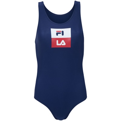 Maiô para Natação com Proteção Solar UV Fila Tri Logo II - Adulto - Foto 1
