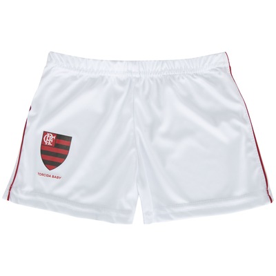 Kit de Uniforme de Futebol do Flamengo com Calção e Camisa Torcida Baby - Infantil - Foto 3