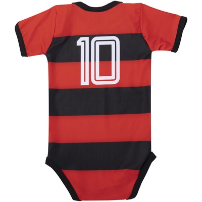 Body do Flamengo Listrado 033XS Torcida Baby - Infantil - Foto 2