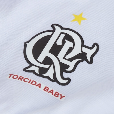 Saída de Maternidade do Flamengo com Macacão e Lacinho Torcida Baby Feminina - Infantil - Foto 5