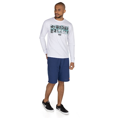 Camiseta HD Manga Longa Estampada 6810A - Masculina - Foto 4