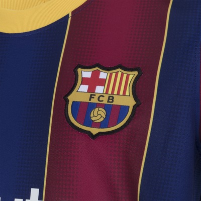 Camisa Barcelona I 20/21 Nike - Infantil - Foto 3