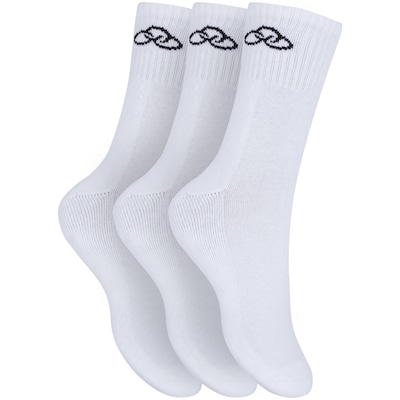 Kit de Meias Cano Médio Olympikus Tripack com 3 Pares - 39 a 44 - Adulto - Foto 1