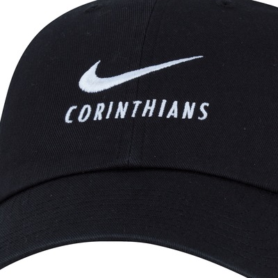 Boné Aba Curva do Corinthians Nike - Strapback - Adulto - Foto 3