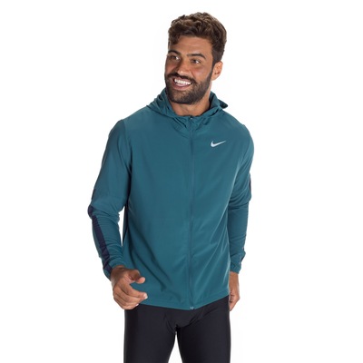 Jaqueta com Capuz Nike Run Stripe Woven - Masculina - Foto 2