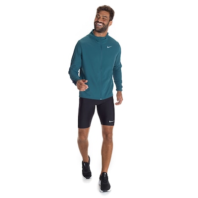 Jaqueta com Capuz Nike Run Stripe Woven - Masculina - Foto 4