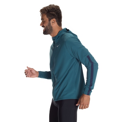 Jaqueta com Capuz Nike Run Stripe Woven - Masculina - Foto 5
