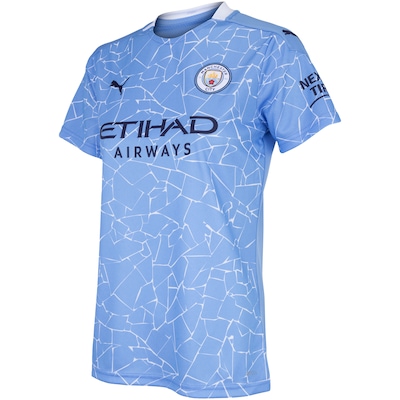 Camisa Manchester City I 20/21 Puma - Feminina - Foto 3
