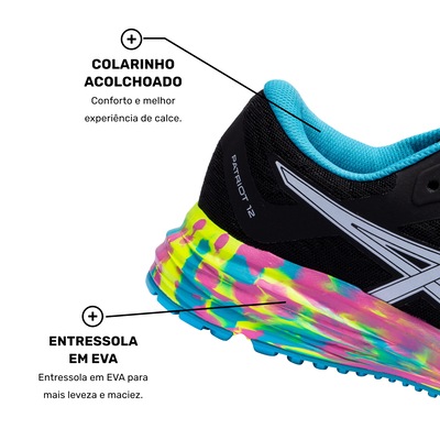 Tênis Asics Patriot 12 Noosa - Feminino - Centauro