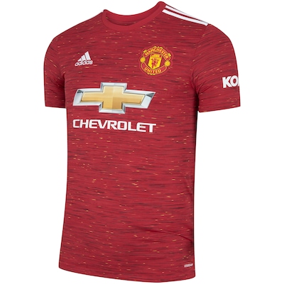 Camisa Manchester United I adidas 20/21 - Masculina - Foto 3