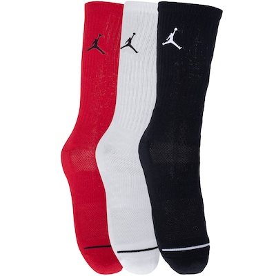 Kit de Meias Cano Alto Nike Everyday Crew com 3 Pares - 39 - 43 - Adulto - Foto 5