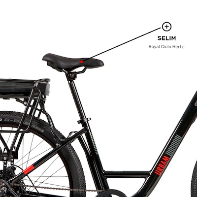 Bicicleta Elétrica Caloi E-Vibe Urbam - Aro 27,5 - Motor 350 W - Freios Hidráulico Shimano - Foto 5