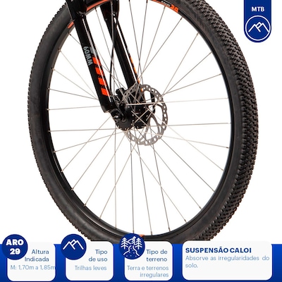 Mountain Bike Caloi Extreme - Aro 29 - Freio a Disco Hidráulico - Câmbio Traseiro Shimano - Foto 5