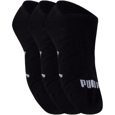 Kit de Meias Sapatilha Puma Esportiva com 3 Pares - 39 a 43 - Adulto - Foto 3