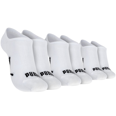 Kit de Meias Sapatilha Puma Esportiva com 3 Pares - 34 a 39 - Adulto - Foto 1