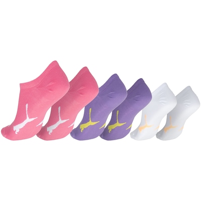 Kit de Meias Sapatilha Puma Esportiva com 3 Pares - 34 a 39 - Adulto - Foto 2