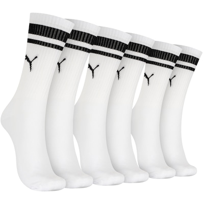 Kit de Meias Cano Médio Puma Esportiva com 3 Pares - 39 a 43 - Adulto Kit de Meias Cano Médio Puma Esportiva com 3 Pares - 39 a 43 - Adulto