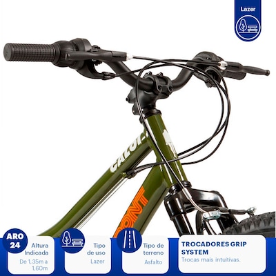 Bicicleta Caloi Max Front - Aro 24 - Freios V-Brake - Infantil - Foto 3