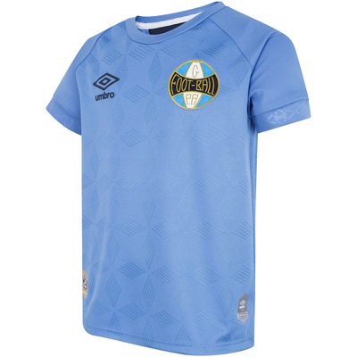 Kit do Grêmio III 2020 Umbro Camisa + Calção - Infantil - Foto 3