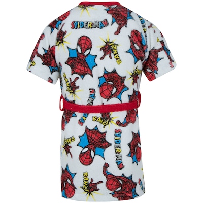 Roupão Infantil Felpudo Lepper Marvel Homem-Aranha - Foto 2
