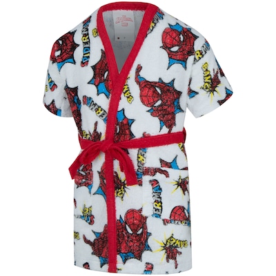 Roupão Infantil Felpudo Lepper Marvel Homem-Aranha - Foto 3