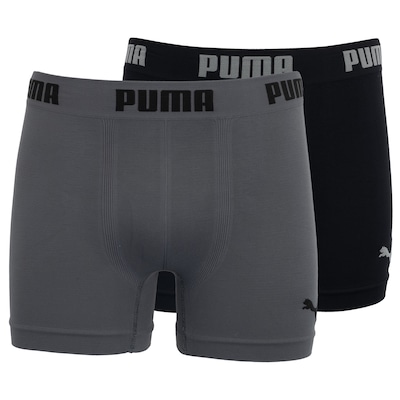 Kit de Cuecas Boxer sem Costura Puma com 2 Unidades - Adulto - Foto 3