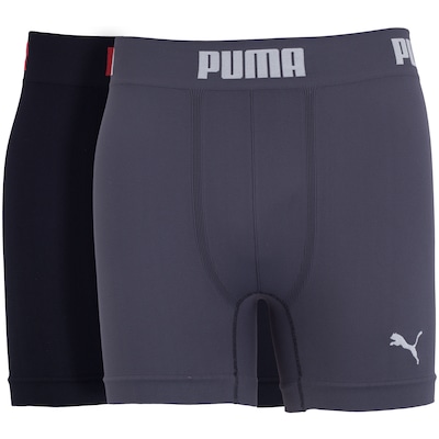 Kit de Cuecas Boxer sem Costura Puma com 2 Unidades - Adulto - Foto 3