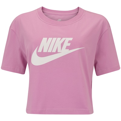 Blusa Cropped Nike Tee Sportswear Essential - Feminina - Foto 1
