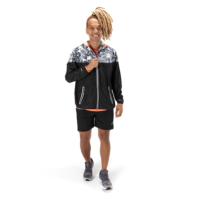 Jaqueta ASICS com Capuz Corta Vento Tokyo Recorte - Masculina - Foto 4