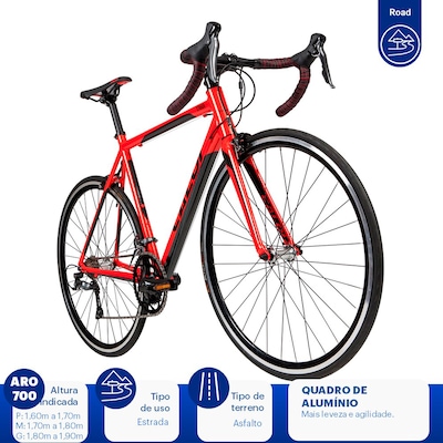 Bike Speed Caloi Strada - Aro 700 - Freios PROMAX - Câmbios Shimano - 16 Marchas - Foto 2