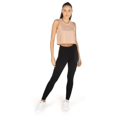 Camiseta Regata Cropped Fila Letter - Feminina - Foto 4