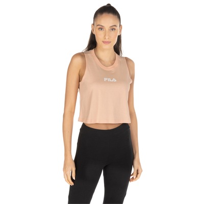 Camiseta Regata Cropped Fila Letter - Feminina - Foto 2