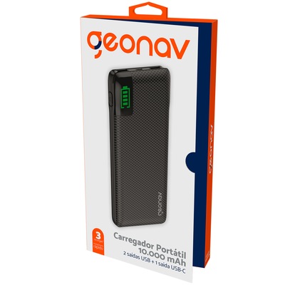 Carregador Portátil 10000mah Geonav Universal - Foto 5