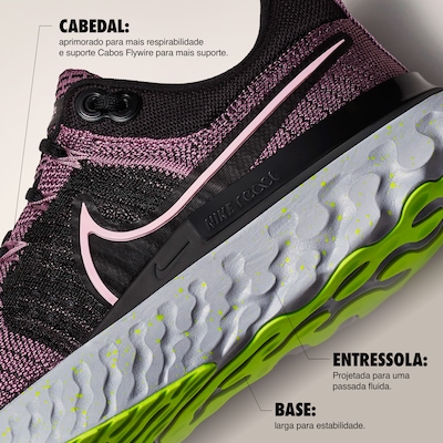 Tênis Nike React Infinity Run Flyknit 2 - Feminino - Foto 5